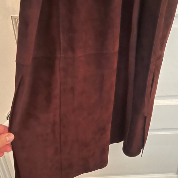 Vince 100% Lamb leather Suede Dress - 4 - Picture 12 of 15